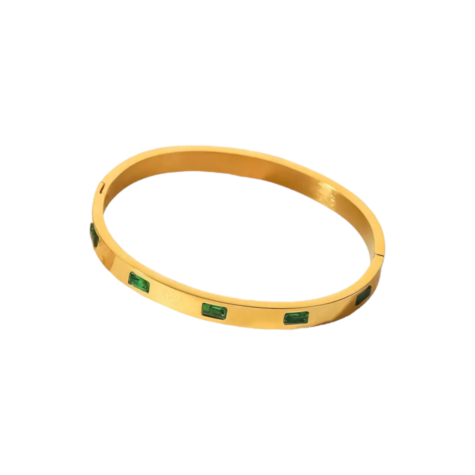 Emerald Bangle Bracelet