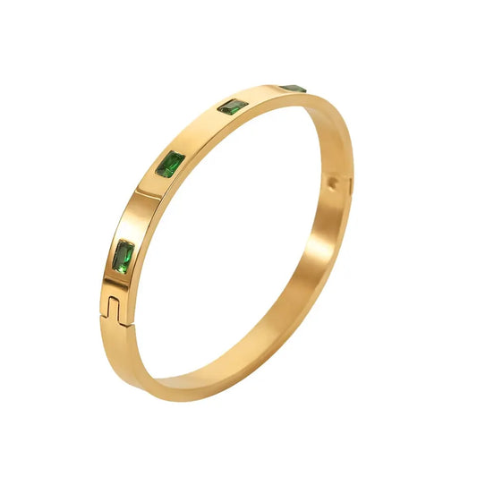 Emerald Bangle Bracelet