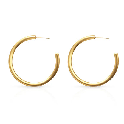 Boho Matte Hoop Earrings