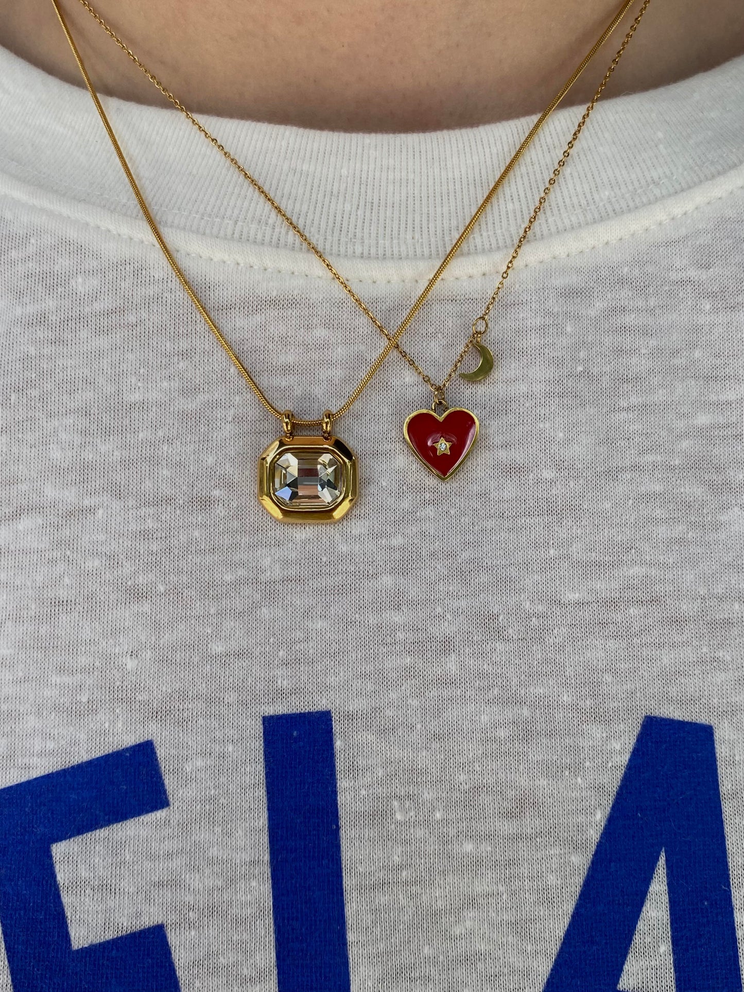 iHeart Red Charm Necklace