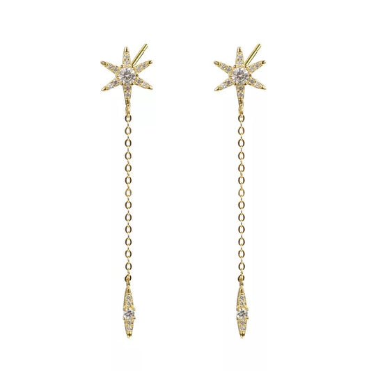 Dainty Long Drop Earrings